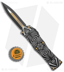 Microtech Hera Source OTF Automatic Knife Dagger Black/Gold (3" Black) 702-1TSOS -Microtech Shop Microtech Hera OTF Auto Dagger Black Gold Dagger 702 1TSOS BHQ 140256 jr bottlecap