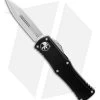 Microtech Hera OTF Automatic Knife Dagger Black Aluminum (3" Stonewash) -Microtech Shop Microtech Hera OTF Automatic Knife Double Edge 3 Stonewash 702 10 BHQ 134520 LS