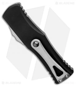 Microtech Hera OTF Automatic Knife Dagger Black Aluminum (3" Stonewash) -Microtech Shop Microtech Hera OTF Automatic Knife Double Edge 3 Stonewash 702 10 BHQ 134520 LS Side