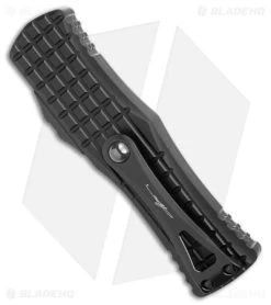 Microtech Hera S/E Frag SS OTF Automatic Knife Black (3" Black Serr) -Microtech Shop Microtech Hera SE Frag Partial Serr OTF Auto Black Black BHQ 178764 jr side