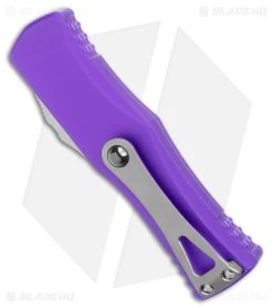 Microtech Hera S/E Partial Serrated OTF Auto Knife Purple Alum (3" Apoc)703-11PU -Microtech Shop Microtech Hera SE Partial Serr OTF Auto DP Purple SW BHQ 177629 jr side