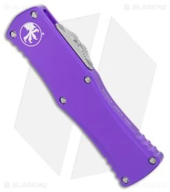 Microtech Hera S/E Partial Serrated OTF Auto Knife Purple Alum (3" Apoc)703-11PU -Microtech Shop Microtech Hera SE Partial Serr OTF Auto DP Purple SW BHQ 177629 jr spine