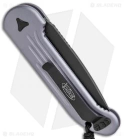Microtech LUDT Automatic Knife Gray (3.4" Black) 135-1GY -Microtech Shop Microtech LUDT Auto Gray Black 135 1GY BHQ 49077 jr side