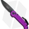 Microtech LUDT Automatic Knife Violet (3.4" Black) 135-1VI -Microtech Shop Microtech LUDT Auto Violet Black 135 1VI BHQ 72398 jr
