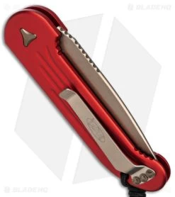 Microtech LUDT Automatic Knife Red (3.4" Bronze) 135-13RD 8 Microtech LUDT Automatic Knife Red (3.4" Bronze) 135-13RD -Microtech Shop Microtech LUDT Automatic Knife Red 3in Bronze BHQ 50130 td side