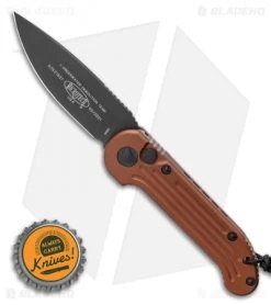 Microtech LUDT Automatic Knife Tan (3.4" Black) 135-1TA -Microtech Shop Microtech LUDT Automatic Knife Tan 3.4 Black135 1TA BHQ 8566 LS Bottlecap