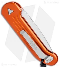 Microtech LUDT Automatic Knife Orange (3.4" Satin) 135-4OR -Microtech Shop Microtech LUDT Orange Satin 135 4OR BHQ 75239 jr side