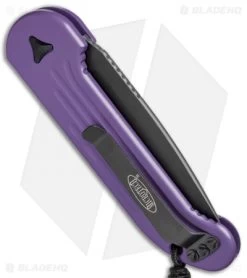 Microtech LUDT Automatic Knife Purple (3.4" Black) 135-1PU -Microtech Shop Microtech LUDT Prpl Black 135 1PU BHQ 69021 jr side