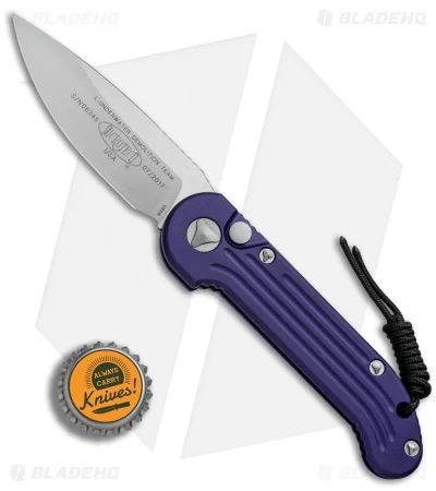 Microtech LUDT Automatic Knife Purple (3.4" Satin) 135-4PU 6 Microtech LUDT Automatic Knife Purple (3.4" Satin) 135-4PU - Image 4