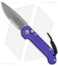 Microtech LUDT Automatic Knife Purple (3.4" Apocalyptic) 135-11APPU