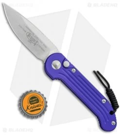 Microtech LUDT Automatic Knife Purple (3.4" Stonewash) 135-10PU -Microtech Shop Microtech LUDT Standard Purple SW 135 10PU BHQ 110721 jr bottlecap 1