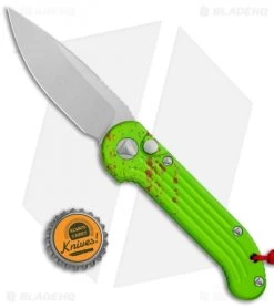 Microtech LUDT Zombie Edition Automatic Knife (3.4" Stonewash) 135-10Z -Microtech Shop Microtech LUDT Zombie Edition Auto SW 135 10Z BHQ 113540 jr bottlecap