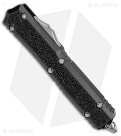 Microtech Marfione Makora II D/E OTF Auto Stingray Inlay (3.25" Mirror Polish) -Microtech Shop Microtech Makora II DE Auto Dagger Stingray Inlay Mirror Polish BHQ 146692 jr spine