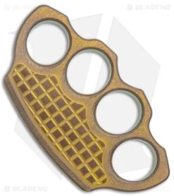 Microtech Marfione Custom Hand Tank Paperweight - Antique Gold