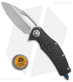 Marfione Custom Mini Matrix R Knife CF/Asteria Blue (3.25" Stonewash) -Microtech Shop Microtech Marfione Custom Mini Matrix R cf asteria blue sw BHQ 71049 er size