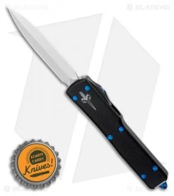 Microtech Marfione Custom UTX-70 Knife D/A Dagger Automatic Blue Ti (Satin) -Microtech Shop Microtech Marfione Custom UTX 70 Knife D A Dagger Automatic Blue Ti Mirror BHQ 124749 LS Bottlecap