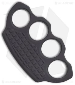 Microtech Marfione Hand Tank Four-Finger Knuckle Paperweight Ano Alloy (Black)