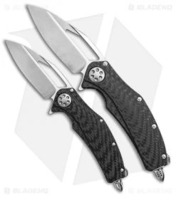 Microtech Marfione Custom Mini Matrix R Knife Carbon Fiber (Two-Tone Stonewash) -Microtech Shop Microtech Marfione Mini Matrix R Carbon Fiber BHQ 12860 Matrix R Carbon Fiber BHQ 49021 jr