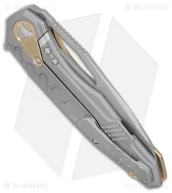 Microtech Sigil MK6 Frame Lock Knife Brass (3.75" Apocalyptic) -Microtech Shop Microtech Sigil MK6 Brass Apocalyptic BHQ 77446 jr side