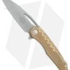 Microtech Sigil MK6 Frame Lock Knife Brass W/Damascus Insert (3.75" Apocalyptic)