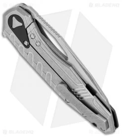 Microtech Sigil MK6 Frame Lock Knife Black Aluminum/Ti (3.75" Stonewash) -Microtech Shop Microtech Sigil MK6 FL Black Alum Ti SW 196 10 BK BHQ 76136 jr side