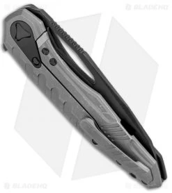 Microtech Sigil MK6 Frame Lock Knife Black (3.75" Black DLC Full Serr) -Microtech Shop Microtech Sigil MK6 FL Black Black Full Serr 196 3DLCT BHQ 75226 jr side