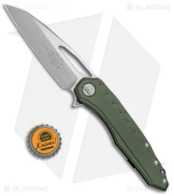 Microtech Sigil MK6 Frame Lock Knife OD Green (3.75" Stonewash) -Microtech Shop Microtech Sigil MK6 Ti OD Green SW 196 10 OD BHQ 71986 jr bottlecap