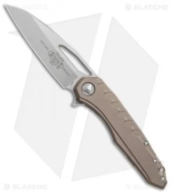 Microtech Sigil MK6 Frame Lock Knife Tan Al (3.75" Stonewash)