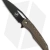 Microtech Sigil MK6 Frame Lock Knife Bronzed Titanium (3.75" DLC Serr)