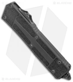 Microtech Signature Series Scarab II Dagger OTF Knife Black (3.75" Black DLC) -Microtech Shop Microtech Signature Series Scarab II Dagger OTF Black Black DLC BHQ 138222 jr spine