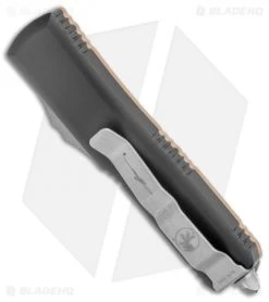 Microtech Signature Series UTX-85 OTF Auto Knife Tan G-10 (3.1" Apocalyptic) -Microtech Shop Microtech Signature Series UTX 85 DE OTF Auto Tan G 10 SW BHQ 135436 jr side