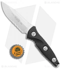 Microtech Socom Alpha Mini S/E Fixed Blade Knife (3.75" Stonewash Serr) 113M-11 -Microtech Shop Microtech Socom Alpha Mini SE SW Serr BHQ 111440 jr bottlecap 1