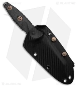 Microtech Socom Alpha Mini Warcom Fixed Blade Knife Black Carbon Fi (3.7" DLC) -Microtech Shop Microtech Socom Alpha Mini Warcom Fixed Blade Knife Black Carbon Fi 3.7in DLC BHQ 181782 hd sheath