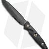 Microtech Socom Alpha Tanto Fixed Blade Knife Carbon Fiber (5" Black Serr)
