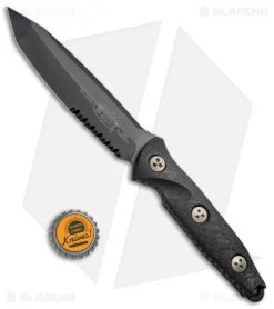 Microtech Socom Alpha Tanto Fixed Blade Knife Carbon Fiber (5" Black Serr) -Microtech Shop Microtech Socom Alpha Tanto CF Black Serr MCT1142DLC BHQ 72447 jr bottlecap
