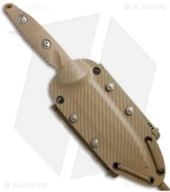 Microtech Socom Alpha Tanto Fixed Blade Tan G-10 (5" Tan PVD Full Serr) -Microtech Shop Microtech Socom Alpha Tanto Tan G 10 Tan PVD Full Serr 114 3PVDTN BHQ 74522 jr sheath