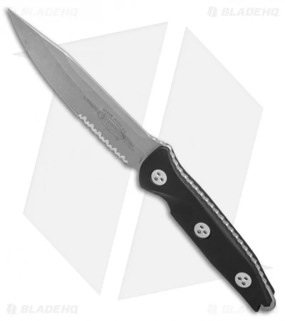 Microtech Socom Alpha Fixed Blade Knife Black G-10 (5" Apocalyptic Serr) 4 Microtech Socom Alpha Fixed Blade Knife Black G-10 (5" Apocalyptic Serr) - Image 2
