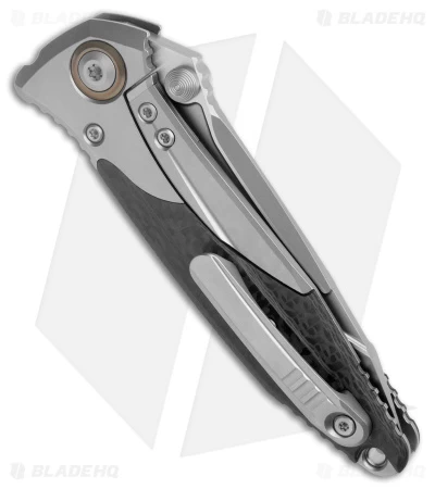 Microtech Socom Bravo Tanto Frame Lock Knife Titanium/CF (4" BB Serrated) 5 Microtech Socom Bravo Tanto Frame Lock Knife Titanium/CF (4" BB Serrated) - Image 3
