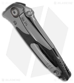 Microtech Socom Bravo Frame Lock Knife BB Ti/CF (4" Partial Serrated) 260-8 CFTI -Microtech Shop Microtech Socom Bravo FLK BB Ti CF 4in Partial Serr BHQ 178240 td side