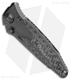 Microtech Socom Bravo T/E Tanto Frame Lock Knife Titanium/CF (4" Black) -Microtech Shop Microtech Socom Bravo TE Tanto FL Ti CF Black BHQ 180392 jr spine