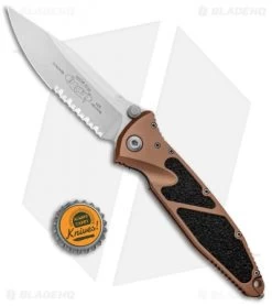 Microtech Socom Elite Manual Knife Tan (4" Stonewash Serr) 160-11TA -Microtech Shop Microtech Socom Elite Manual Tan SW Serr 160 11TA BHQ 13107 jr bottlecap