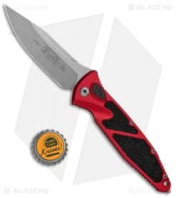 Microtech Socom Elite S/E Automatic Knife Red (4" Stonewash) 160A-10RD -Microtech Shop Microtech Socom Elite SE Auto Red SW 160A 10RD BHQ 105171 jr bottlecap