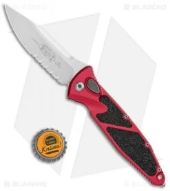 Microtech Socom Elite S/E Automatic Knife Red (4" Stonewash Ser) 160A-11RD -Microtech Shop Microtech Socom Elite SE Auto Red SW Serr 160A 11RD BHQ 106935 jr bottlecap