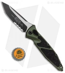 Microtech Socom Elite T/E Automatic Knife OD (4" Two Tone Serrated) 161A-2OD -Microtech Shop Microtech Socom Elite TE Auto OD Green TT Serr 161A 2OD BHQ 99305 jr bottlecap