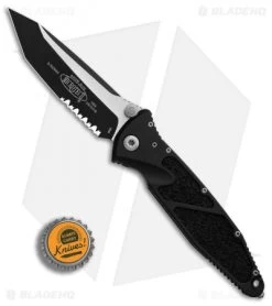 Microtech Socom Elite Tanto Manual Knife (4" Black Serr) 161-2 -Microtech Shop Microtech Socom Elite Tanto Black Serr BHQ 11918 er bottlecap