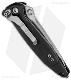 Microtech Socom Elite Tanto Manual Knife Black (4" Stonewash) 161-10 -Microtech Shop Microtech Socom Elite Tanto Manual Black SW 161 10 BHQ 11762 jr side