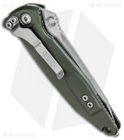 Microtech Socom Elite Tanto Manual Knife OD Green (4" Stonewash) 161-10OD 8 Microtech Socom Elite Tanto Manual Knife OD Green (4" Stonewash) 161-10OD -Microtech Shop Microtech Socom Elite Tanto Manual OD Green SW 161 10OD BHQ 81892 jr side