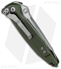 Microtech Socom Elite Tanto Manual Knife OD Green (4" Satin) 161-4OD -Microtech Shop Microtech Socom Elite Tanto Manual OD Green Satin 161 4OD BHQ 81928 jr side