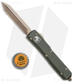 Microtech Spartan Ultratech OTF Automatic Knife OD Green (3.4" Bronze) 223-13OD -Microtech Shop Microtech Spartan Ultratech OTF Auto OD Green Bronze 223 13OD BHQ 87926 jr bottlecap 1