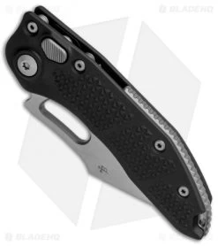 Microtech Stitch Automatic Knife Black (3.75" Stonewash Serr) 169-11 -Microtech Shop Microtech Stitch Black SW Serr 169 11 BHQ 71982 jr spine